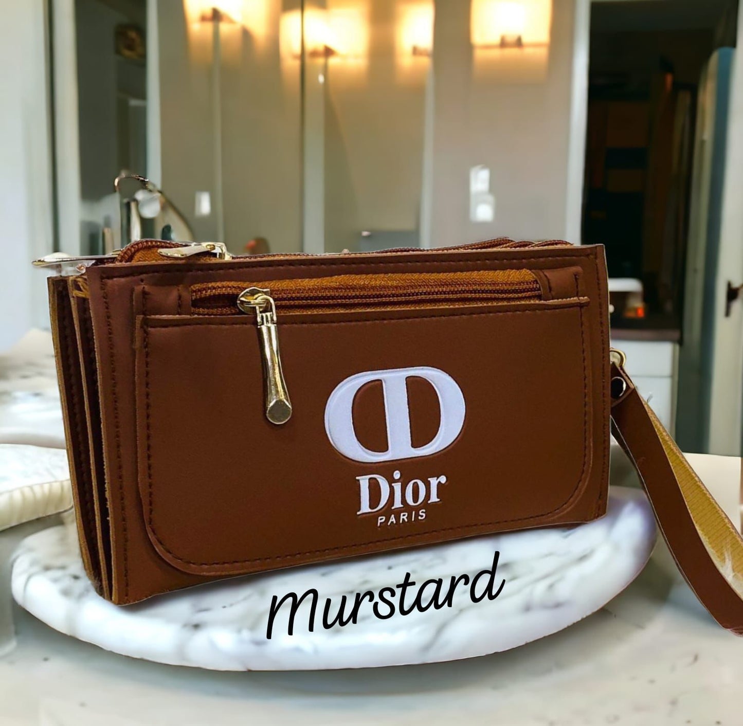 Dior 4 Zipper Luxury Wallet