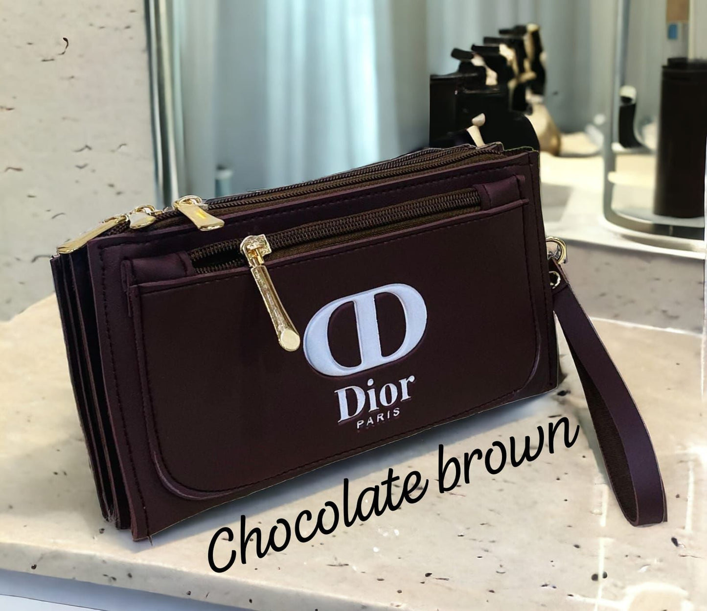 Dior 4 Zipper Luxury Wallet