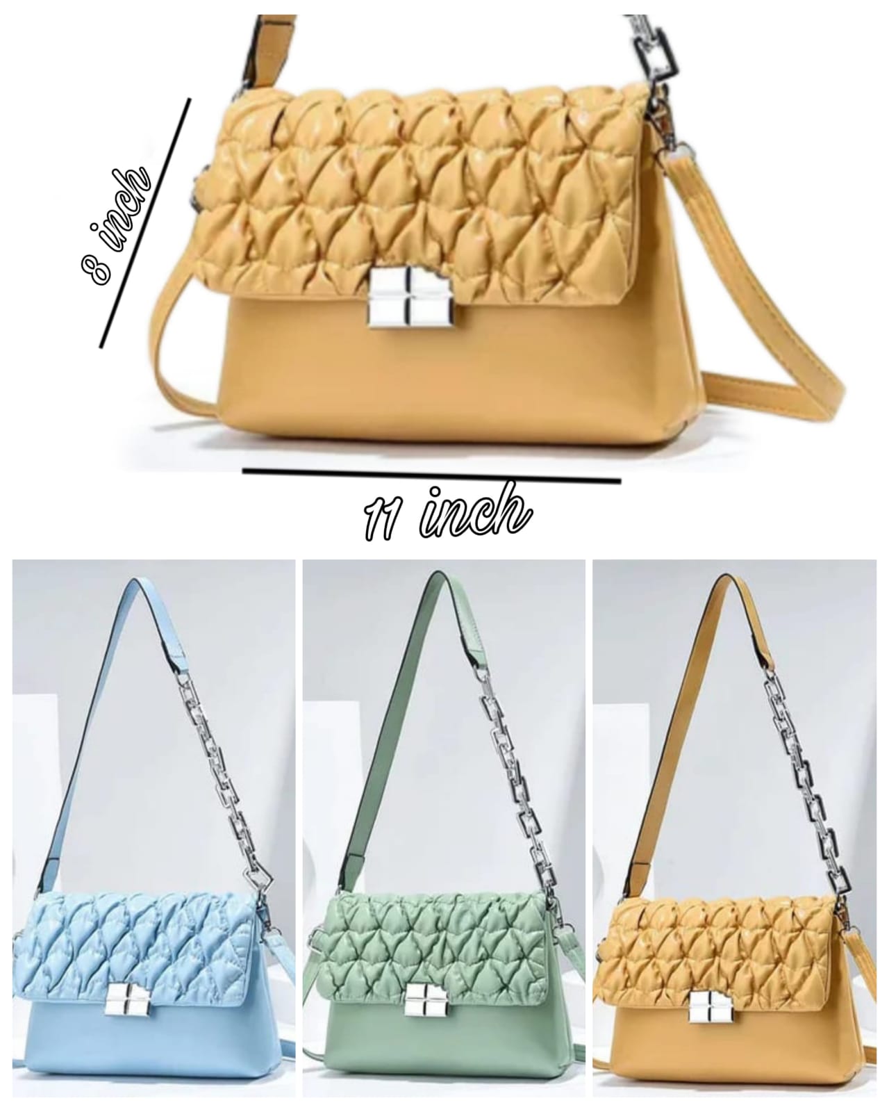 Bubble Design Cross Body Bag